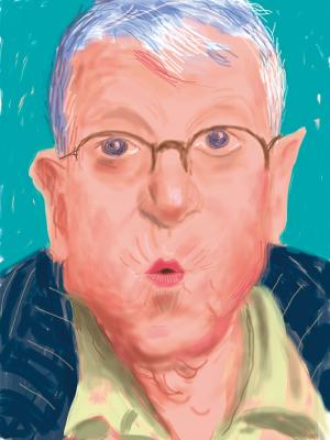 David Hockney Self-portrait, 25 March 2012, No. 2