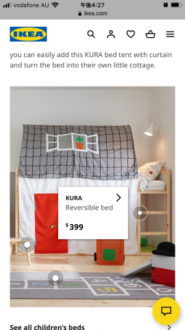 Ikeaの子供用ベッド マットレス ベッドテント Dengon Net メルボルン