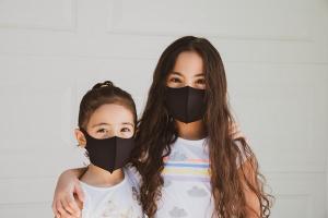 Children are wearing masks 