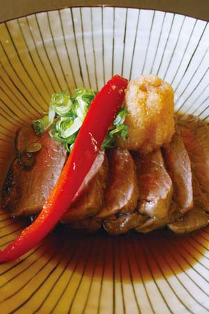 Steamed wagyu beef with ponzu sauce  $22