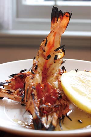 Grilled Spencer Gulf King prawn + smoked chilli