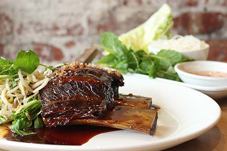 Twice cooked beef short ribs