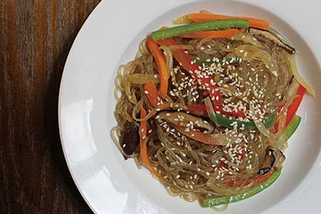 Vegetable japchae 