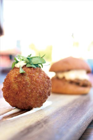 Croqueta and 12hr Slow Braised Pork Slider