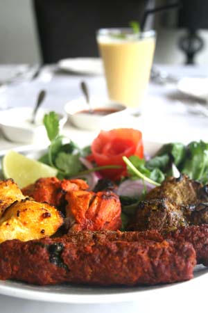 Tandoori mixed platter for two  $19.9 + Seekh Kebab $10