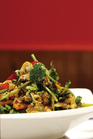 Spice clam meat